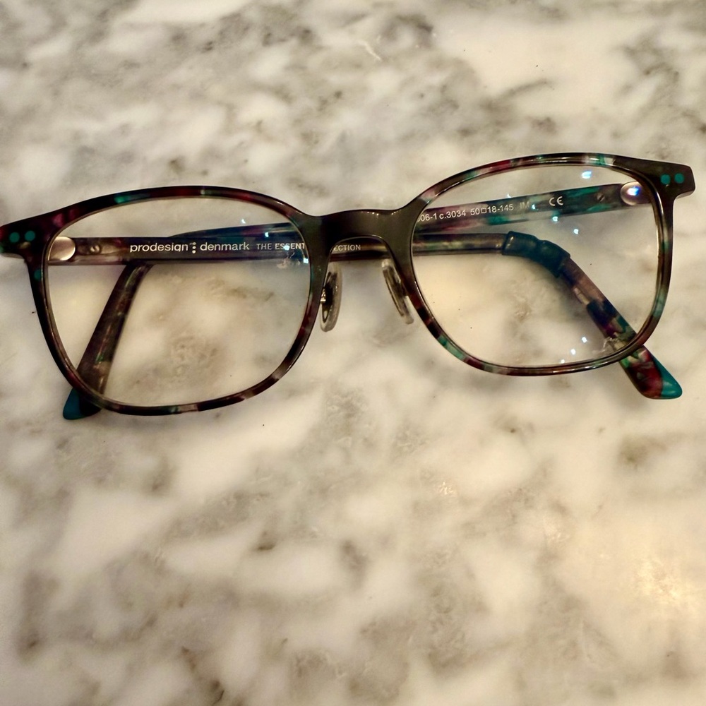 PRODESIGN DENMARK 3606 c.3404 Violet EYEGLASSES 50-18-145 B38mm